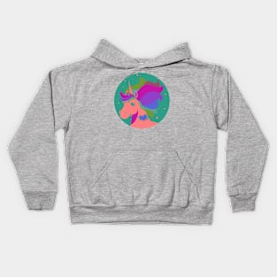 Queerheart the Unicorn Gay Pride Kids Hoodie